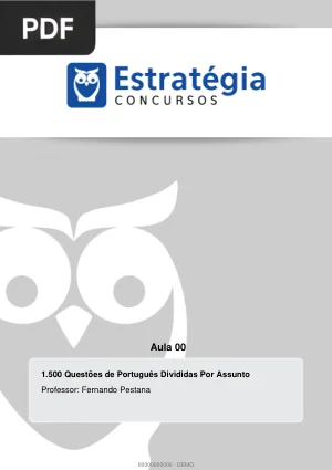 1500 Questões de Português Divididas Por Assunto