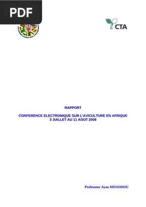 Conference electronique sur l’aviculture en Afrique