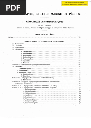 Océanographie, biologie marine et pêches