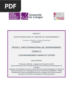 L’environnement marin et côtier