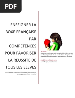 Enseigner la boxe française par competences pour favoriser la reussite de tous les élèves