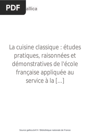La cuisine classique