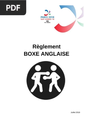 Règlement Boxe Anglaise