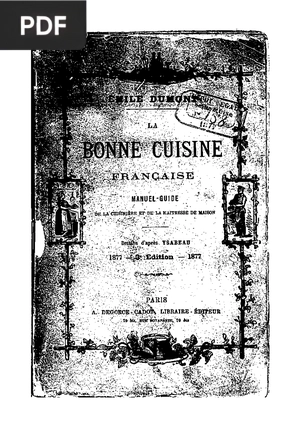 La bonne cuisine française