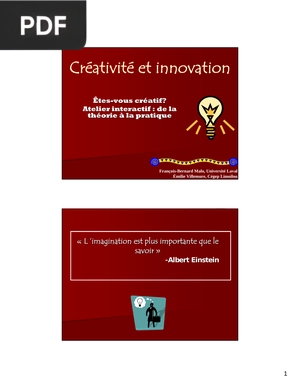 Créativité et innovation
