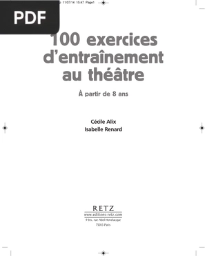100 exercices d’entraînement au théâtre