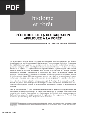 Biologie et forêt
