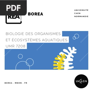 Biologie des organismes et écosystèmes aquatiques