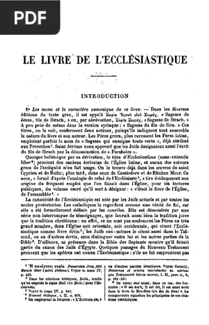 Ecclésiastique