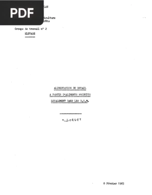 Alimentation de bétail à partir d'aliments produits localement dans les DOM