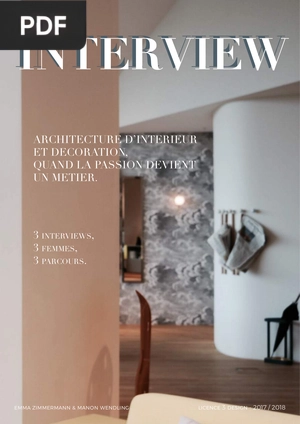Architecture d’interieur et decoration, quand la passion devient un metier