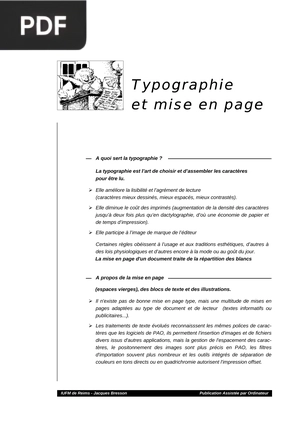 Typographie et mise en page