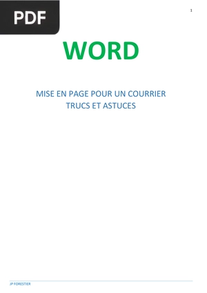 Mise en page pour un courrier trucs et astuces