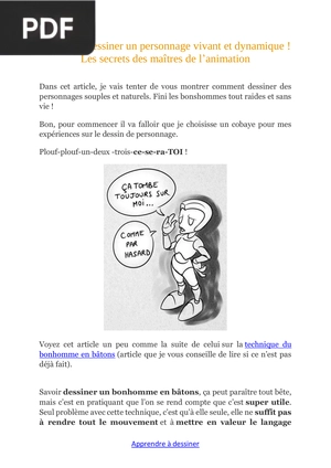 Comment dessiner un personnage vivant et dynamique