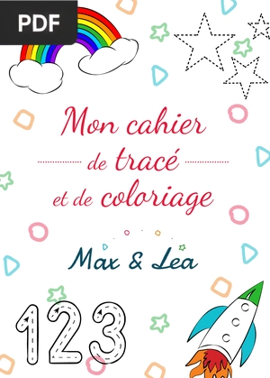 Mon cahier de tracé et de coloriage