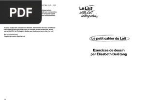 Le petit cahier du lait dessin