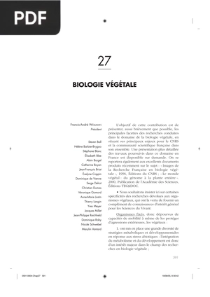 Biologie Végétale