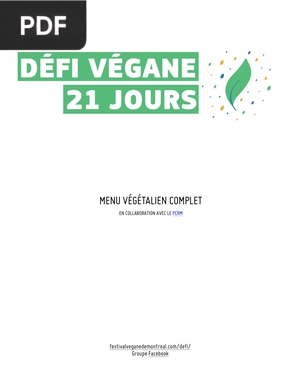 Défi végane de 21 jours