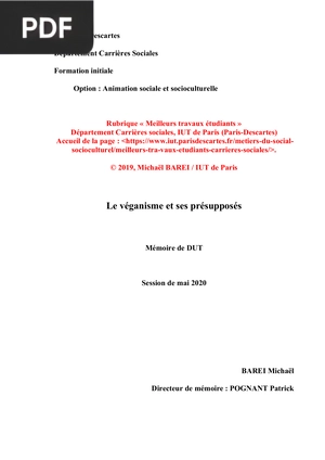 Le véganisme et ses présupposés