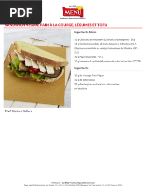 Sandwich végan
