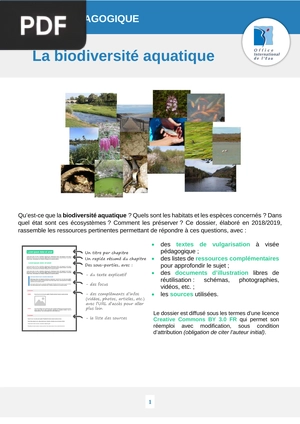 La biodiversité aquatique