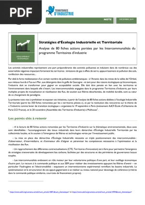 Stratégies d’Écologie Industrielle et Territoriale