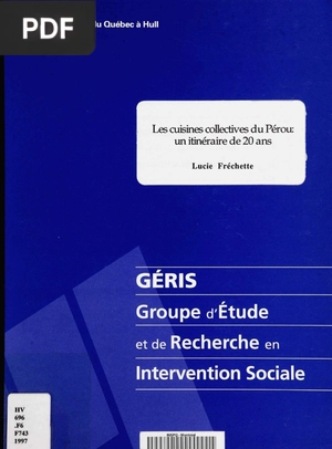 Les cuisines collectives du Pérou, un itinéraire de 20 ans