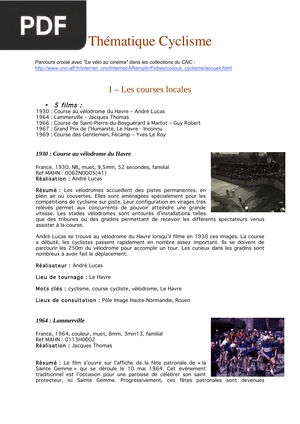 Parcours découverte cyclisme