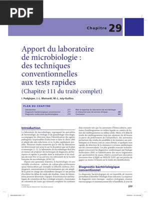 Apport du laboratoire de microbiologie