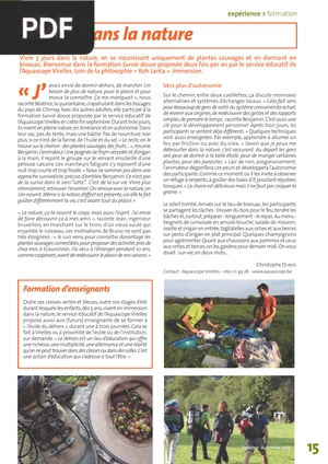 Sur-vie dans la nature