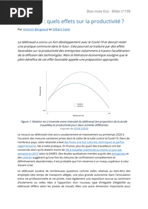 Télétravail, quels effets sur la productivité ?