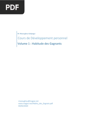 Cours de Développement personnel