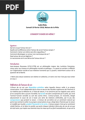 Comment s’aimer soi-même ?