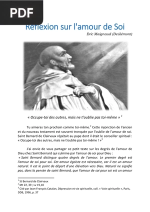 Réflexion sur l'amour de Soi