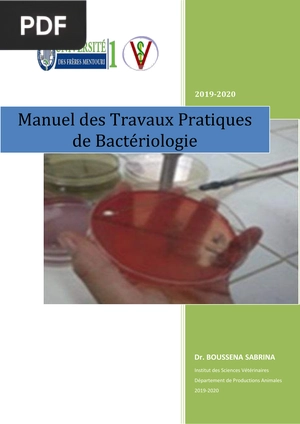 Manuel des Travaux Pratiques de Bactériologie