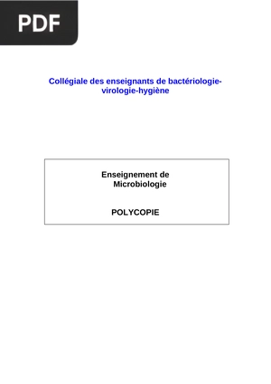 Collégiale des enseignants de bactériologie-virologie-hygiène