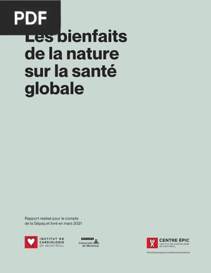 Les bienfaits de la nature sur la santé globale