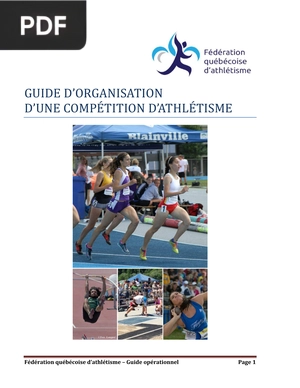 Guide d’organisation d’une compétition d’athlétisme