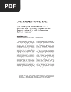 Droit civil, histoire du droit