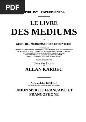 Le Livre des Mediums