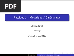 Mécanique, Cinématique