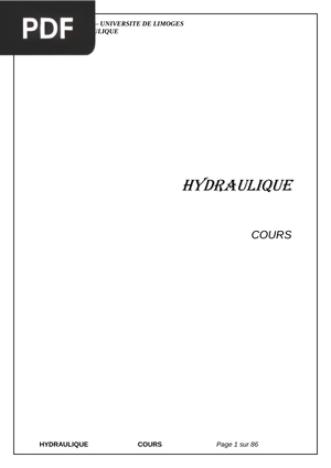 Hydraulique
