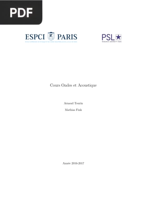 Cours Ondes et Acoustique