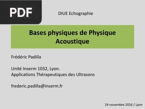 Bases physiques de Physique Acoustique