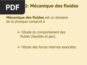 Mécanique des fluides
