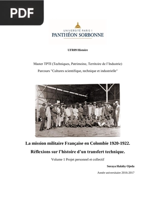 La mission militaire Française en Colombie 1920-1922