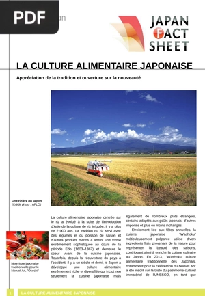 La culture alimentaire japonaise