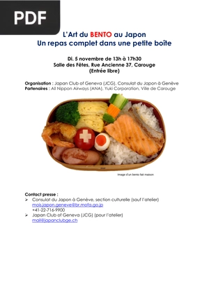 L’Art du Bento au Japon