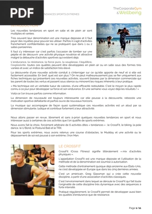 Nouvelles tendances sports extrêmes