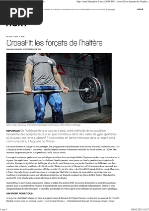 CrossFit, les forçats de l’haltère
